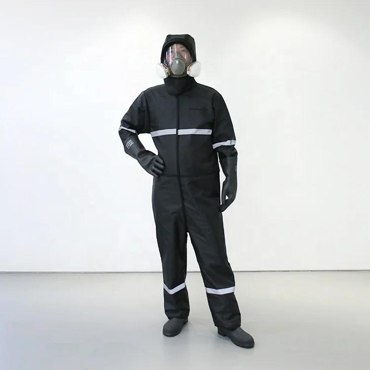 Lead free lightweight overall nuclear radiation protection suit for MULTI-HAZARD PROTECTION