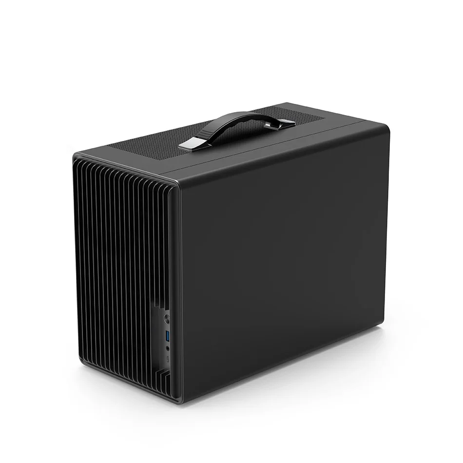 قطار الطاقة P40 MATX شبكة سطح المكتب ITX كمبيوتر صغير يده الهيكل دعم ATX/SFX امدادات الطاقة 350 مللي متر بطاقة الرسومات #5