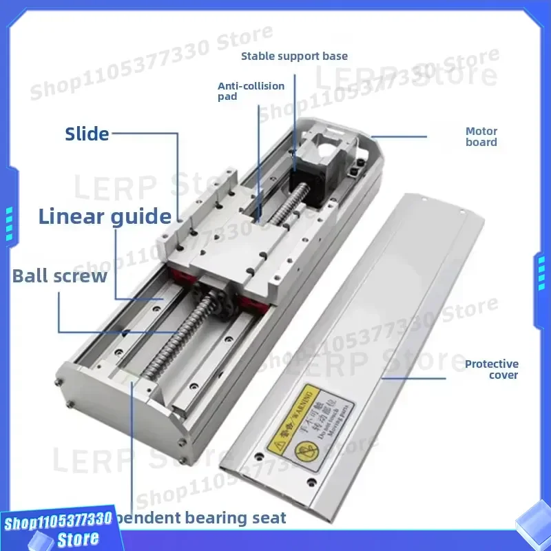 AMT MT14 Linear Module Ball Screw Slide Rail Semi Enclosed Guide Rail Silent High Speed Custom Workbench for Automation