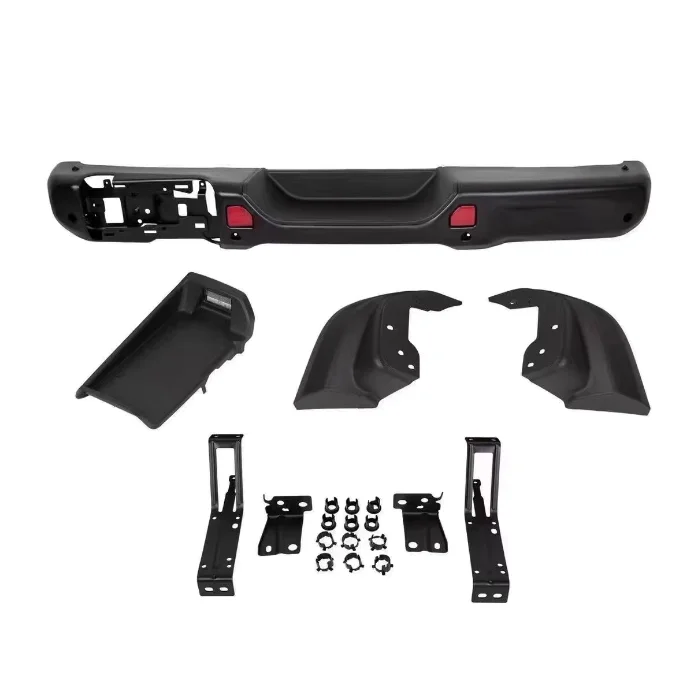 

For Rear Bumper For Jeep Wrangler JK 2007-2017 JL 2018-2024 JT Off-road Auto Accessories 10th Anniversary Steel Aluminum Rear Ba