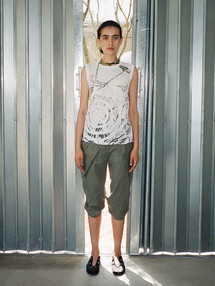 

Льняные брюки-шаровары Picalme из хлопка, широкие штанины, тонкая талия, летняя коллекция, женские повседневные...