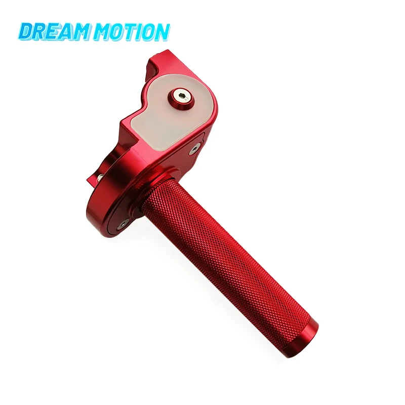 Red CNC Aluminum Alloy Modified Handlebar Throttle Flip-flop Motorcycle Conversion for Dirt Bike ATV Track Bike 50cc 125cc 140cc