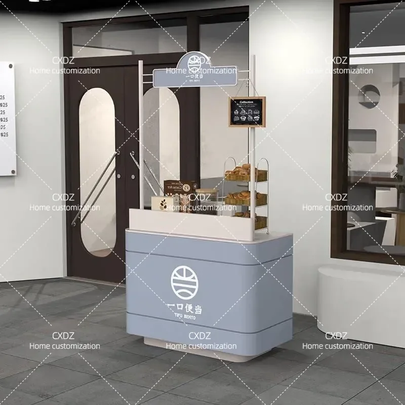Yanhui reception desk, simple and modern restaurant guide desk, tea table, snack table, welcome desk, stainless steel