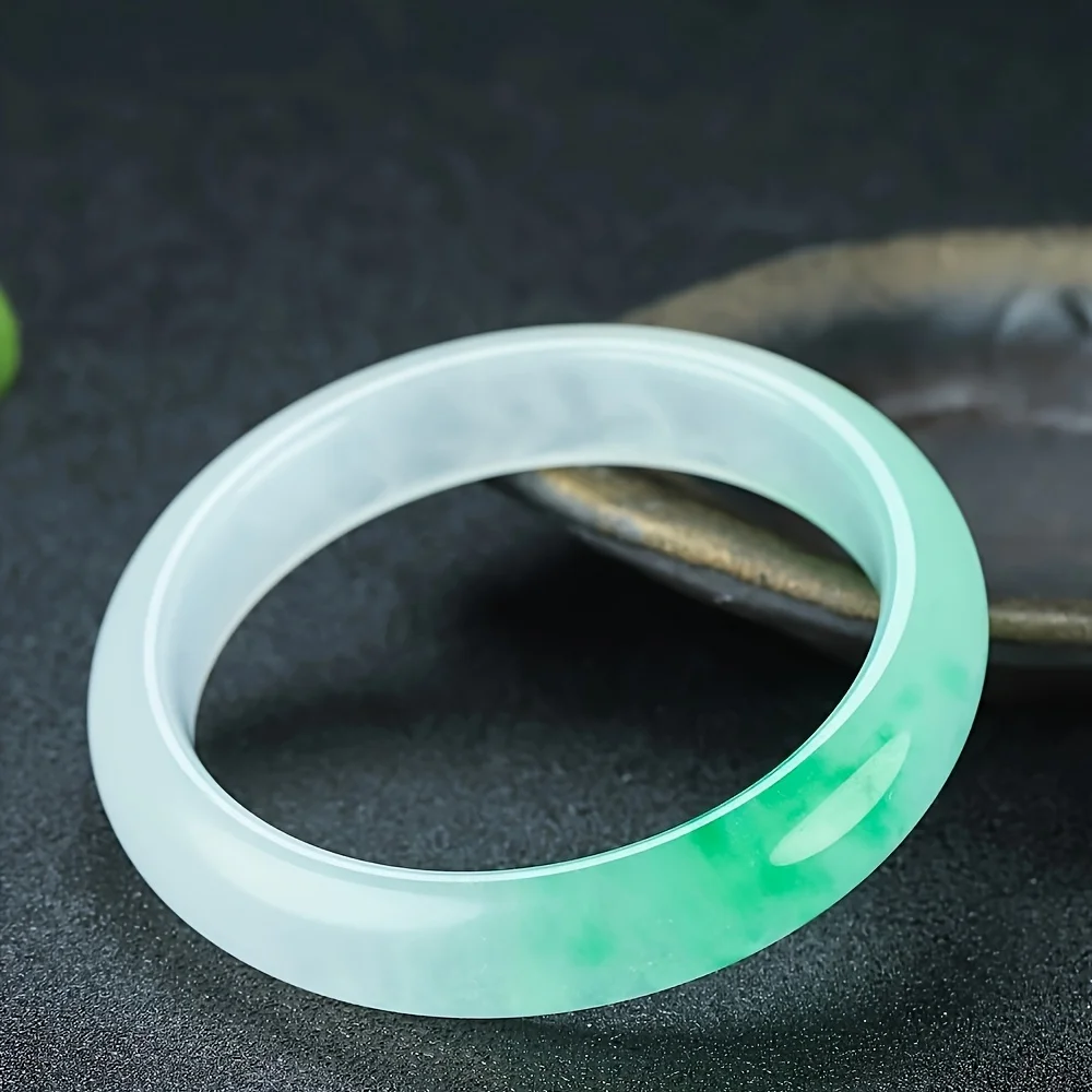 

1 шт. элегантный зеленый браслет из натурального камня, мужские очаровательные ювелирные аксессуары, подарок бойфренду, праздничный подарок