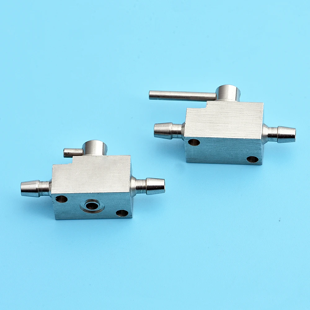 Printhead metal cleaning valve two-way valve three-way valve for Flora inkjet printer manual ink valve