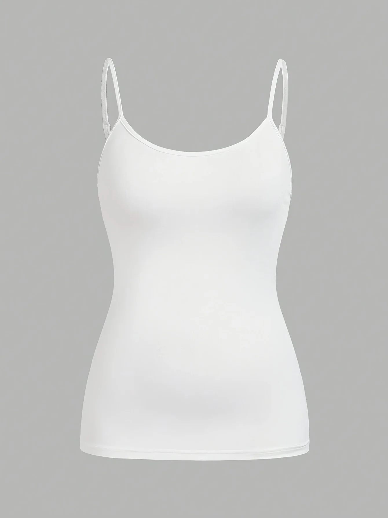 Übergrößen Damen Basic Cami Set Dehnbare Weiche Spaghetti-Träger Tanktops Set – Detail 3
