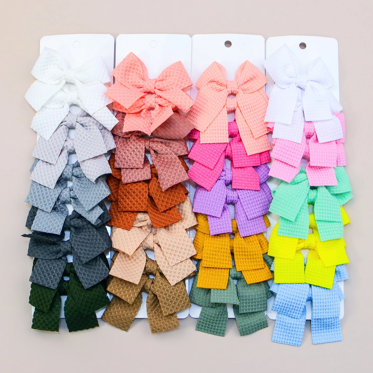 10pcs Cute Baby Girls Hair Bows with Clips 2.7inch Fabric Hair Bows Barrettes Clips Children Kids Hairpins Hair Accessories Set