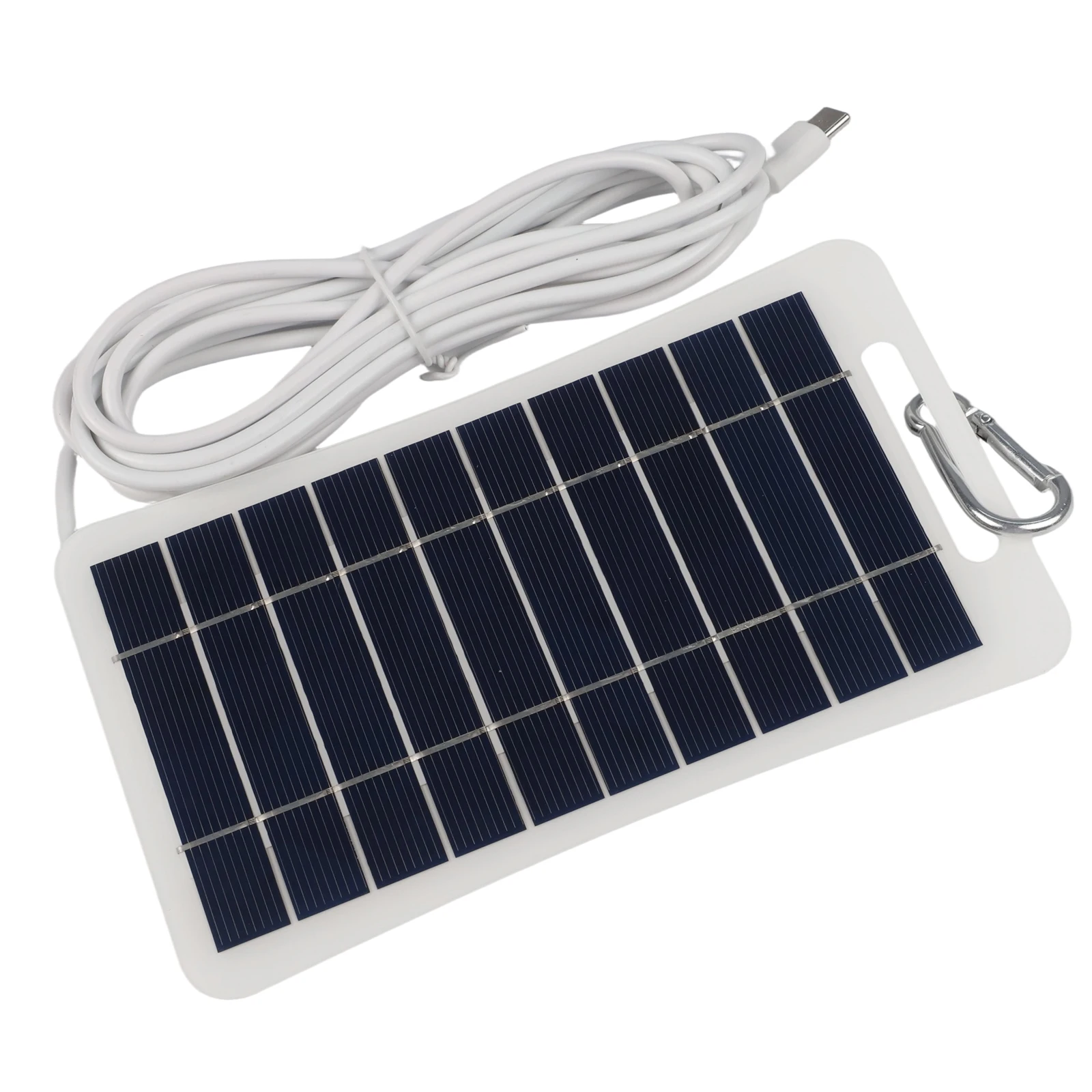 5W5V Solar Charging Panel TYPE C Output for Mobile Devices Lightweight Portable and Waterproof for Camping and Hiking