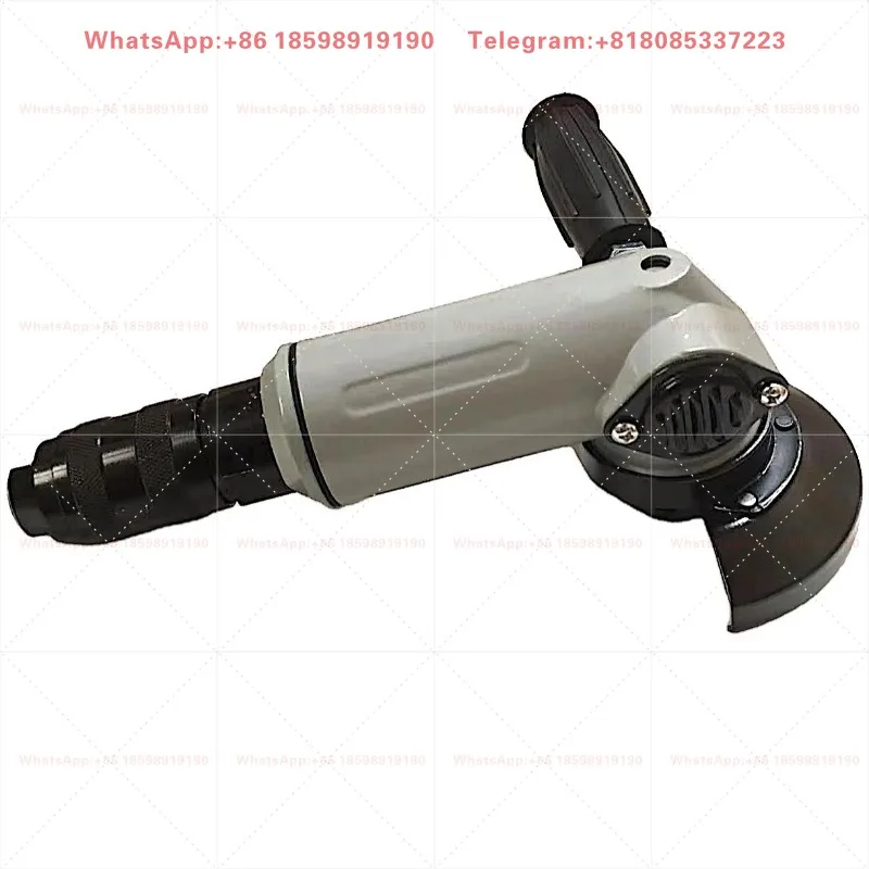 Lightweight Compact 100mm Pneumatic Angle Grinder with Vibration Reduction Side Handle for Comfortable Long Time Operation
