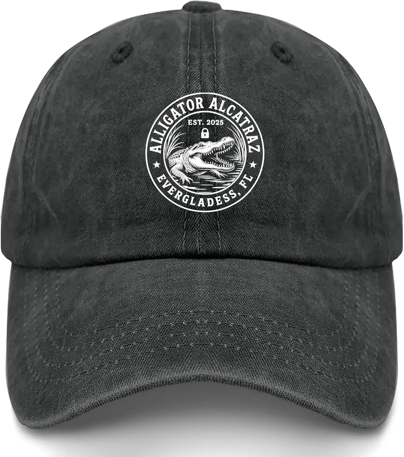 

Alligator Florida Everglades Parody Design hat Cool Cap for Men