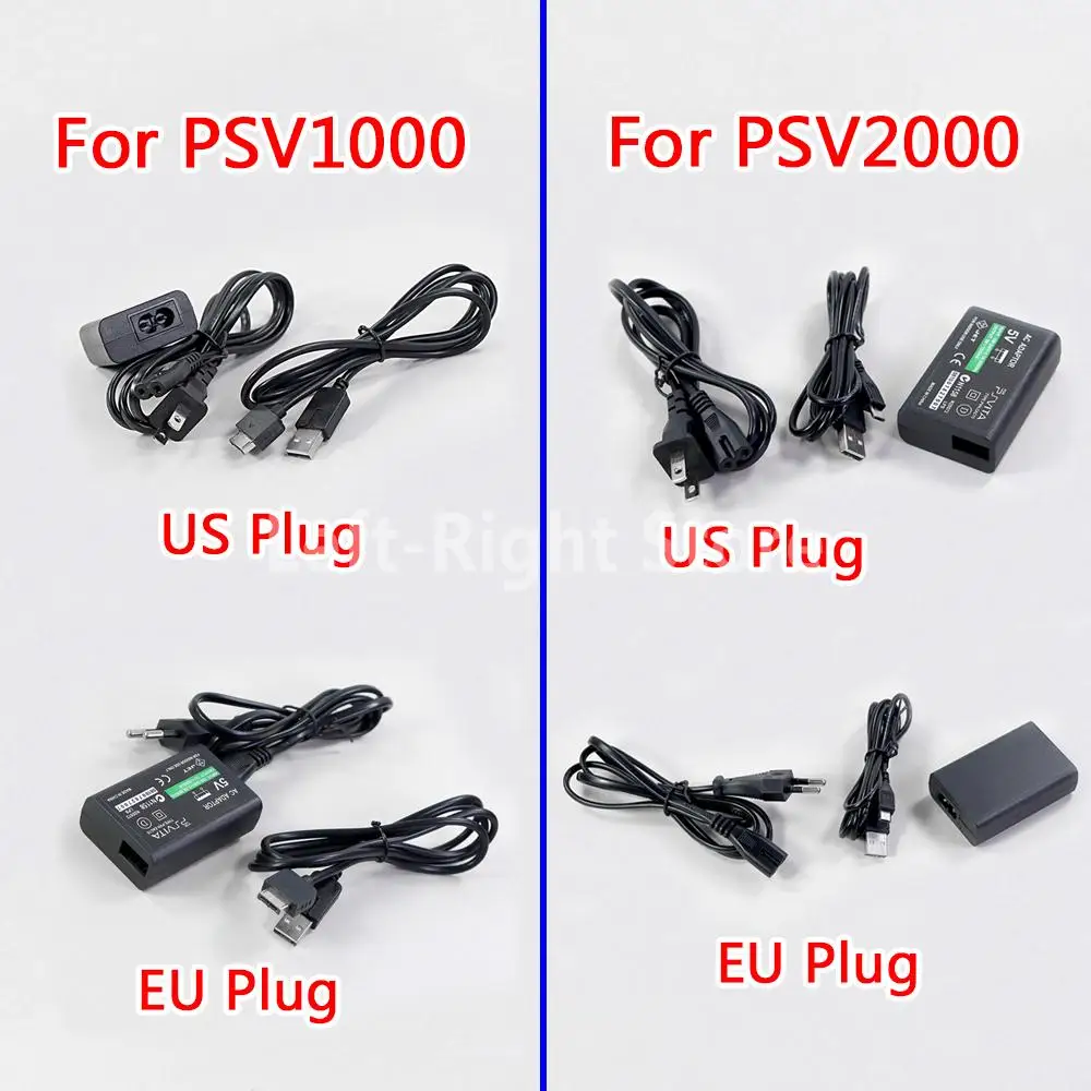 20PCS USB Data Charging Cable Home Wall Charger Power Supply AC Adapter For Sony PlayStation Psvita PS Vita PSV 1000 PSV2000