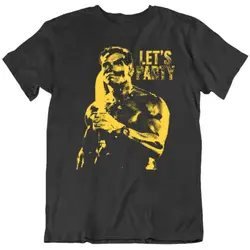 Let's Party Arnold Schwarzenegger Commando Movie 80s Fan T Shirt