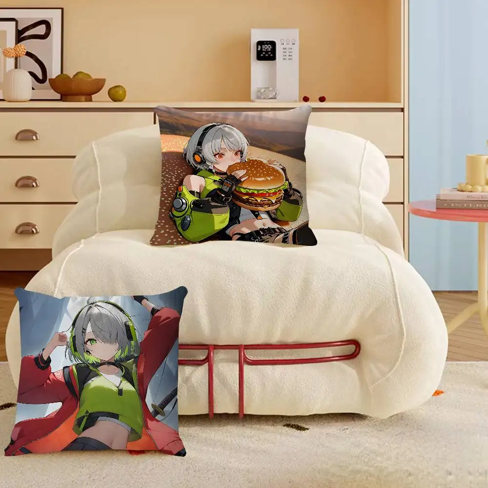 

Zenless-Zone-Zero Anby Demara Pillowcase toon Gift Cushion Cover Bedroom Home Sofa Chair Seat Decor pillow case