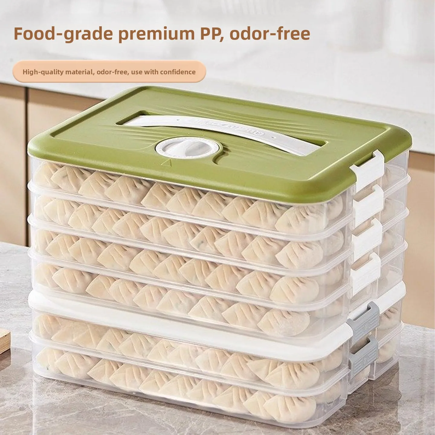 Nouveau Plateau de Congélation pour Aliments, Boîte de Rangement pour Dumplings et Wontons, Compatible Réfrigérateur, Usage Domestique 2026