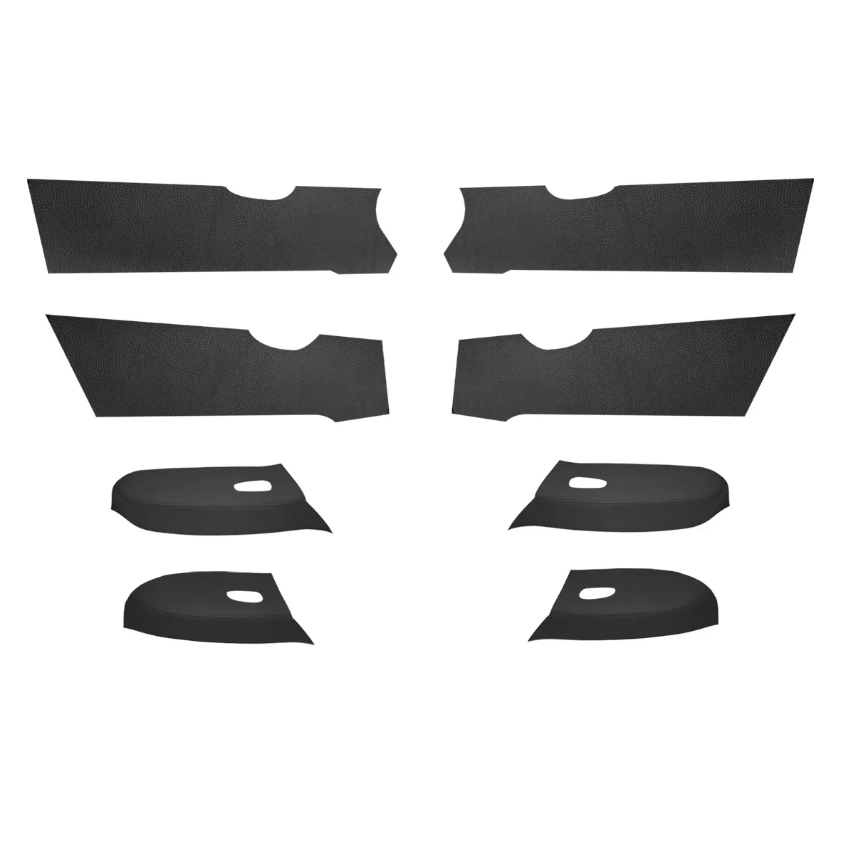 Synthetic Suede Car Interior Door Trim Cover Set for 4 Panels, Leather Wrap Replacement Kit with Hand Tools, Wear Resistant