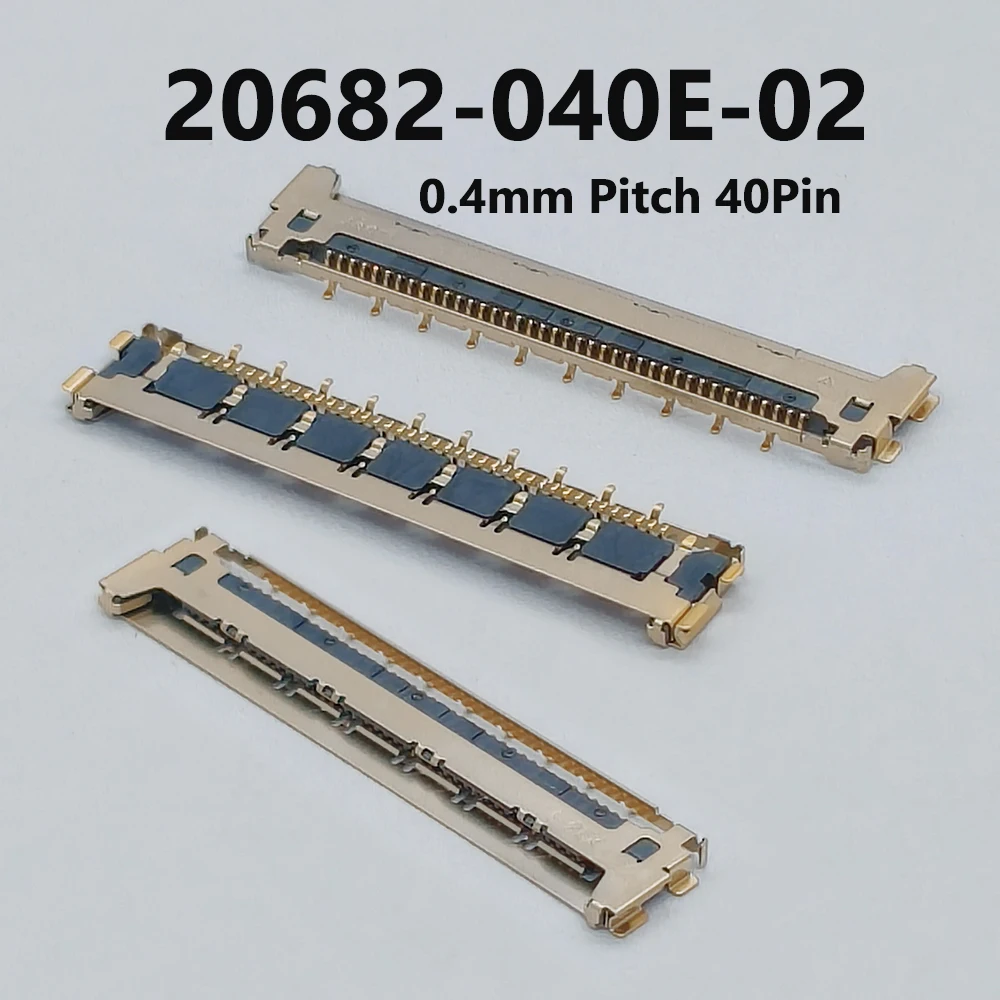 1 Stück 20682-040E-02 I-PEX Original-Stecker 0,4 mm Rastermaß 40-poliger Mikro-Koaxialstecker für Leiterplattenanschluss – Detail 1