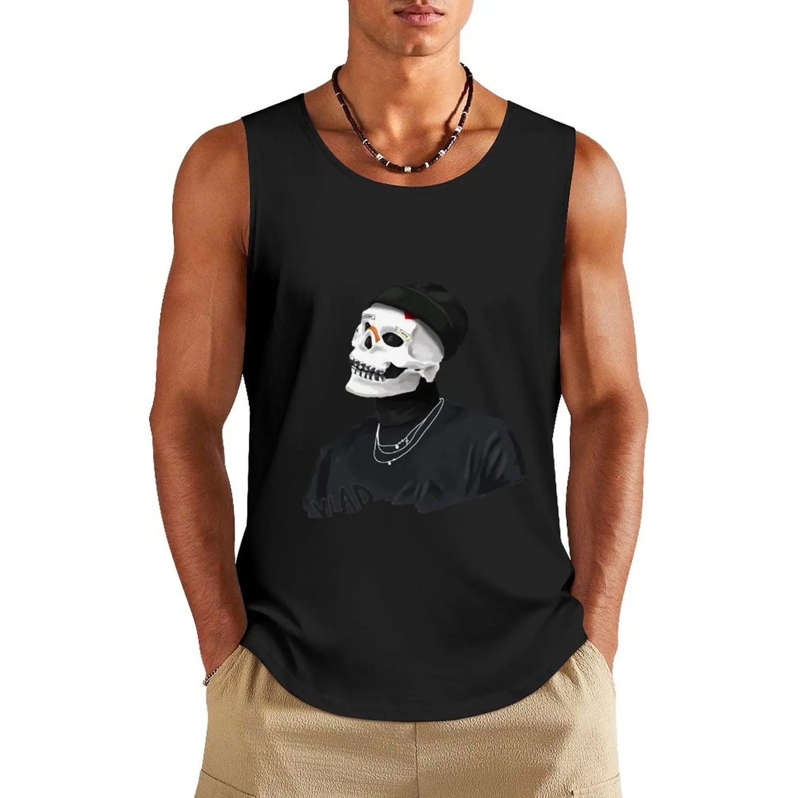 VLADIMIR CAUCHEMAR Tank Top mens clothing t-shirt gym man summer clothes man 2024
