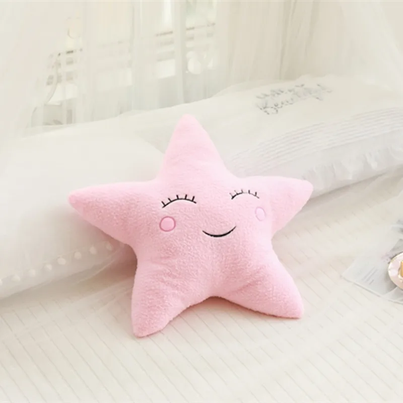 Home Bedroom Pillow Comfortable Sky Series Plush Toy Cushion Cloud Moon Rain Star Sofa Backrest Children\'s Room Decoration