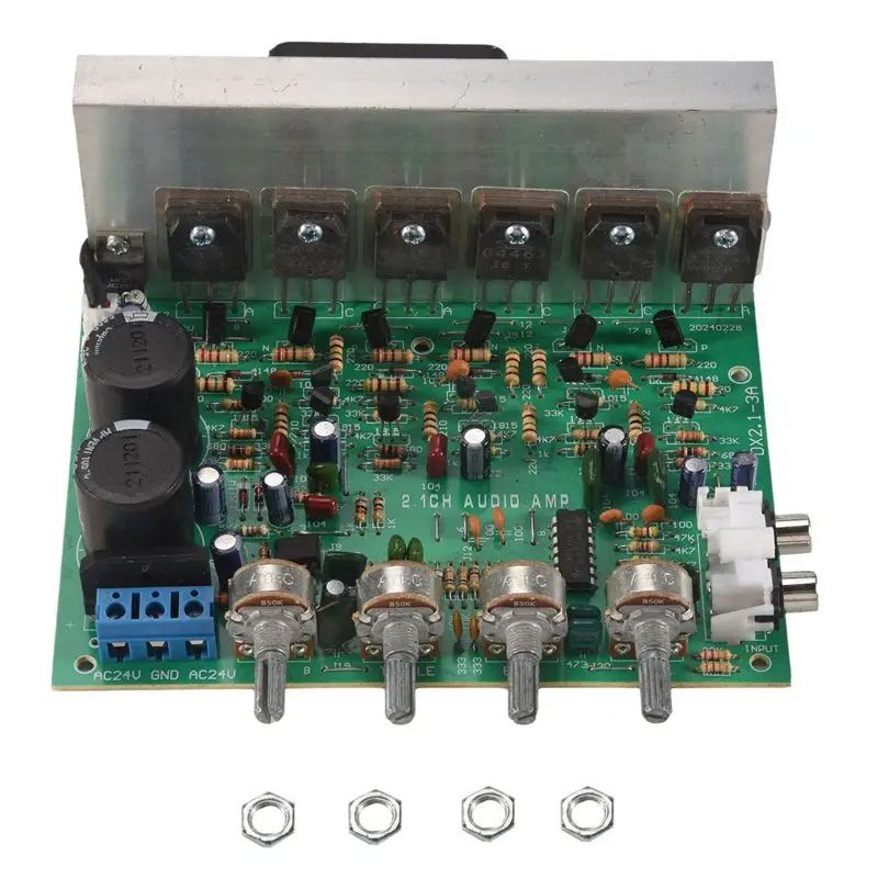 

Плата аудиоусилителя B27B 2.1-канальная, 240 Вт, высокомощная, для сабвуфера, двойное питание AC18-24В, для домашнего кинотеатра