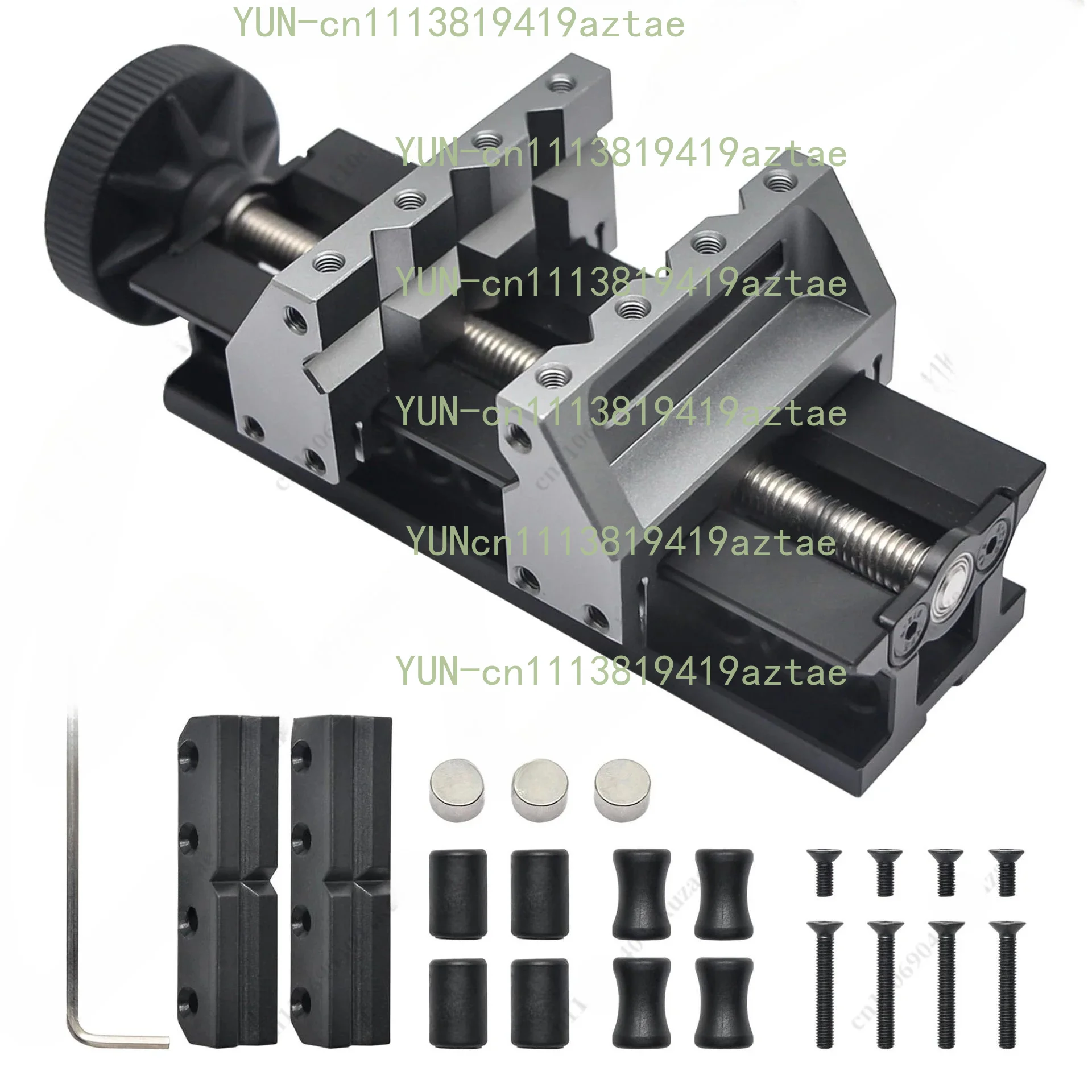 Double-Ended Mini Vise, Aerospace Grade Aluminum Alloy Precision CNC Machined Bench Vise for Fine Crafting