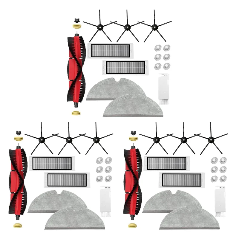 BAAN-3 Set Accessories For Xiaomi Roborock S5 Max S6 Max S6 Pure S6 Maxv S50 S51 S55 S60 S65 S5 S6 Vacuum Cleaner