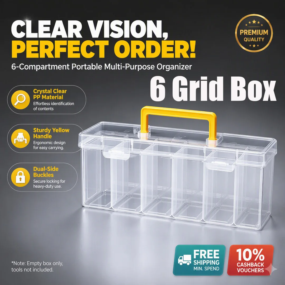 Storage box length 24 cm, width 9.5 cm, height 9 cm, 1 piece, ABS plastic, transparent color