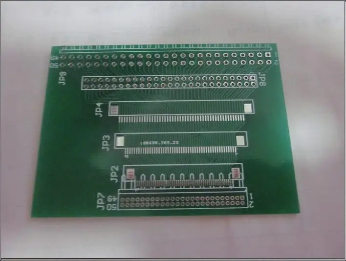 50Pin FPC Pin to 1.27mm 2.0mm 2.54mm Double Row Pin PCB Adapter Board