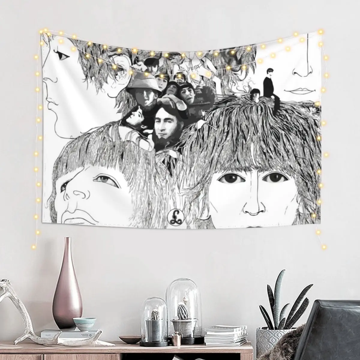 Revolver Album Cover Tapestry Decoration Room Wall Hanging Tapestry