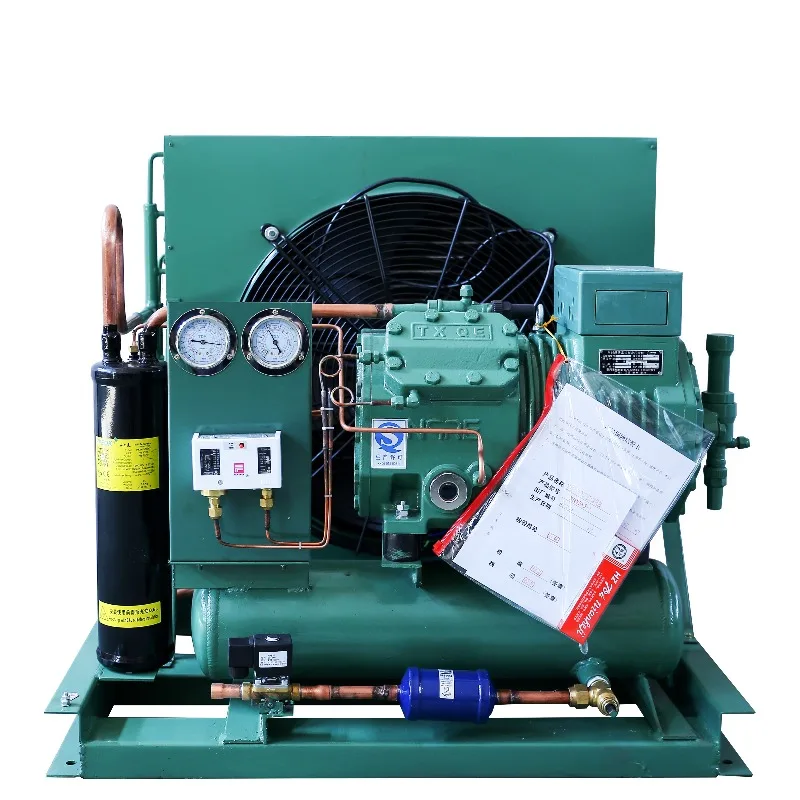 【Industrial】Factory Wholesale Cold Room Refrigeration Equipment 6.5HP Semi Hermetic Low Noise Reciprocating Compressor Condensin