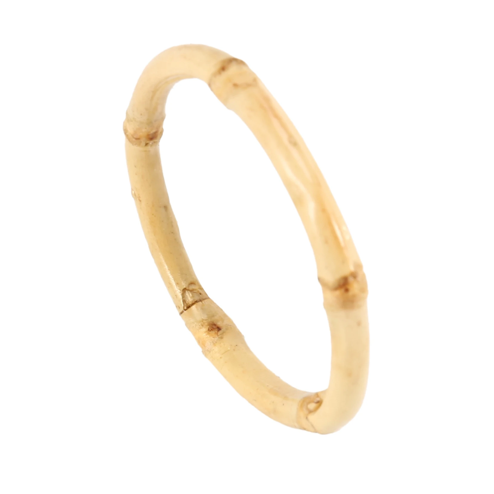 Anel de guardanapo de bambu feito à mão qualitativo natural rústico porta-guardanapo natural anéis decorações de mesa, conjunto de 6