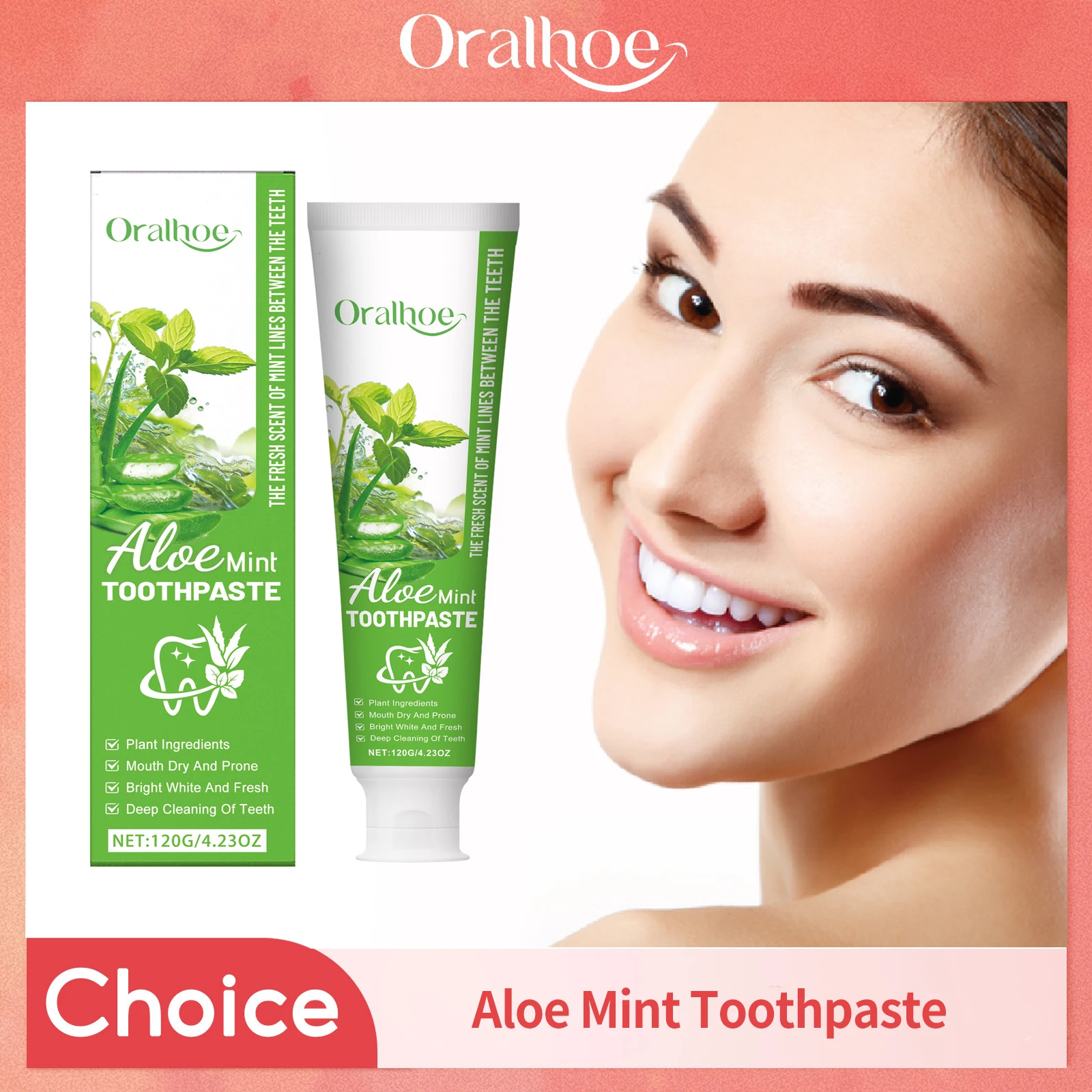 Pasta de dientes blanqueadora de Aloe Vera, elimina las manchas de dientes amarillentas, reparación de cálculo, caries, limpieza suave Oral fresca, pasta de dientes iluminadora