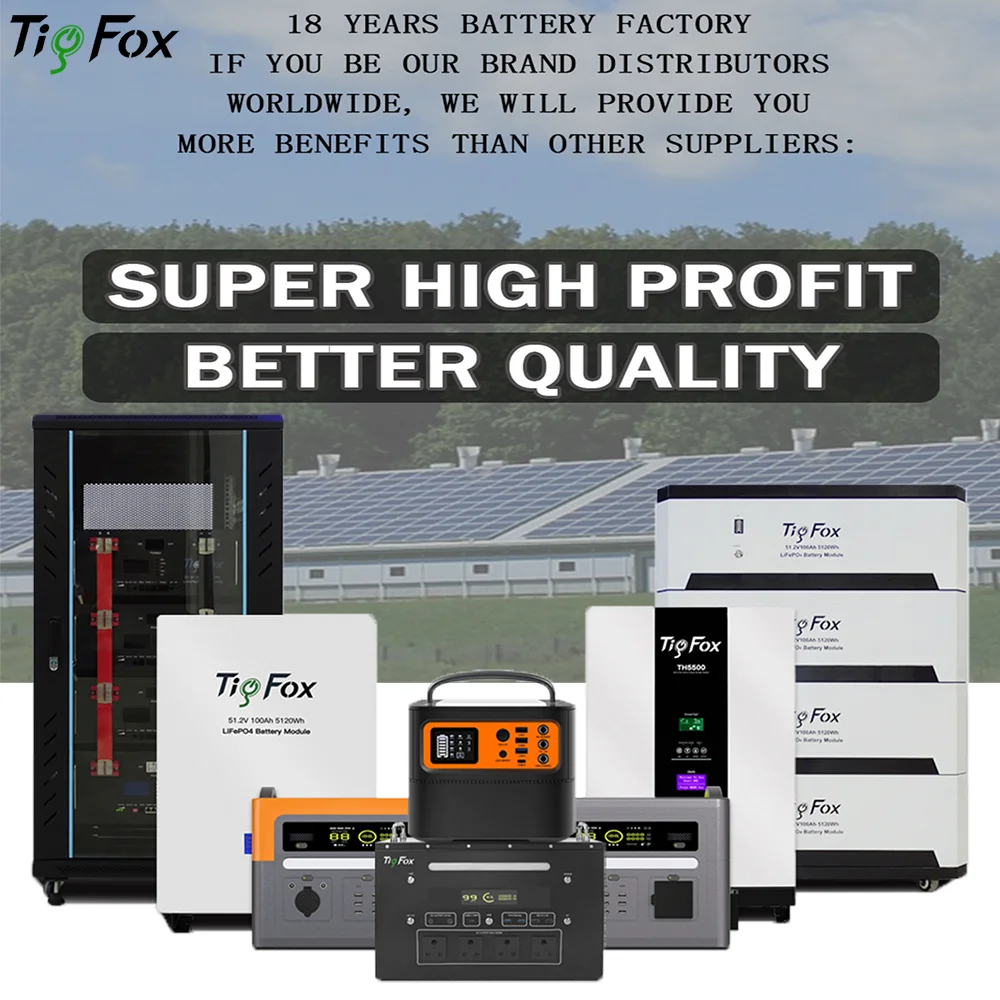 Tigfox All In One Energy Storage System 5Kw 10Kw 13Kw 20Kw Hybrid Solar Inverter With Lithium Battery 24v