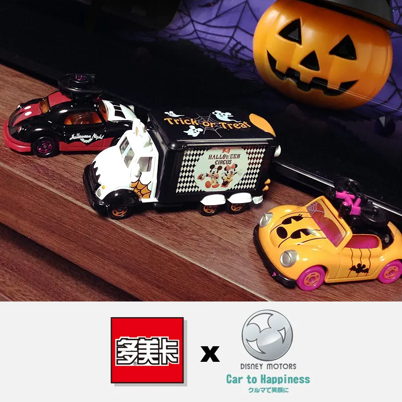

In Stock TOMY Disney Motors Halloween Mickey Minnie Diecast Car Model Kids Girls Toys Gifts 914402