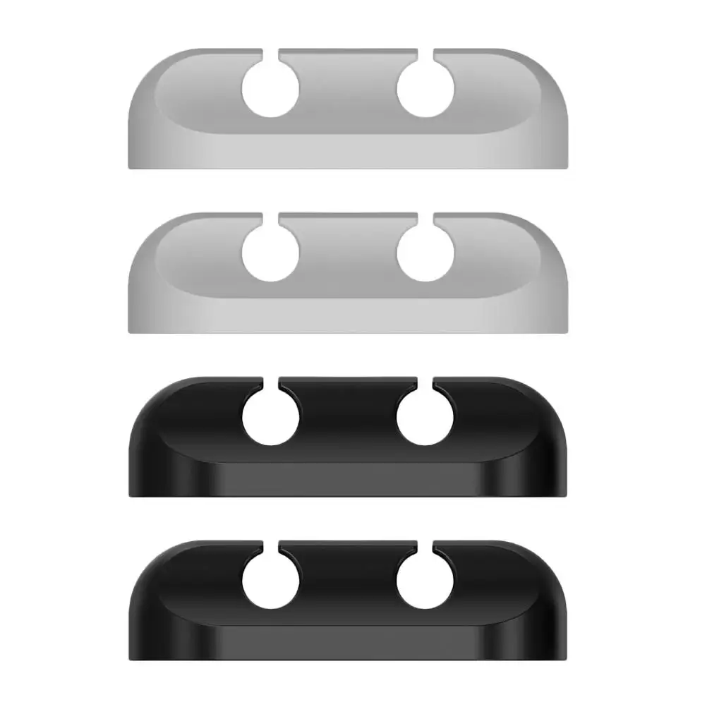 

4 Pcs Cable Manager Organizer Reusable Mini Holders for Cords Earphones Wire Desk Protect Flexible Silicone Suitable Wires Data