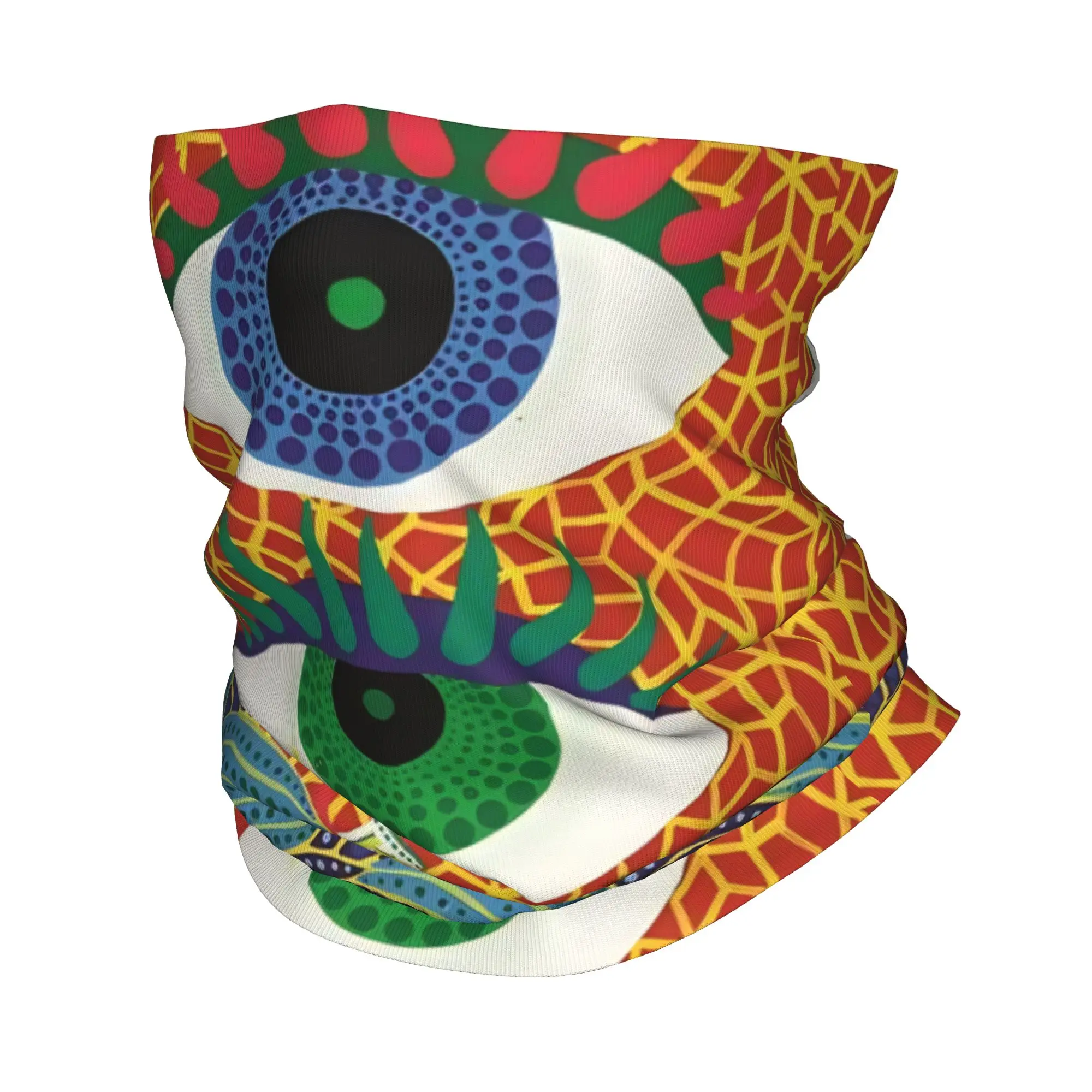 Yayoi Kusama Abstract Pumpkin Bandana Neck Warmer Women Men Winter Ski Tube Scarf Gaiter  Face Cover