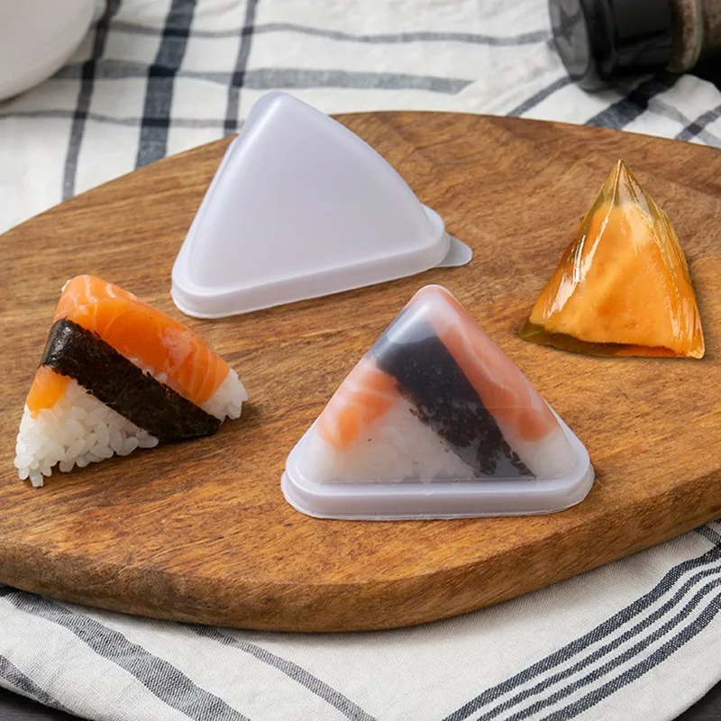 50pcs Japanese Style Triangle Sushi Rice Ball Packing Box Baking Dessert Bakery Cake Boxes