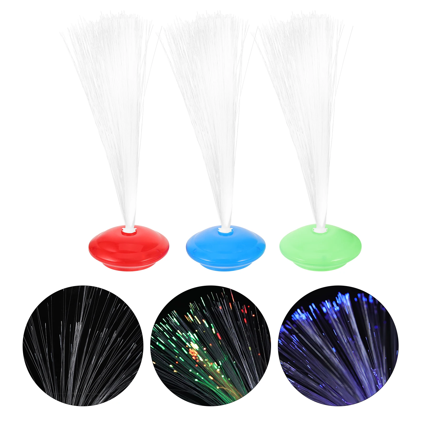

12 Pcs Optic Lights Colorful LED Wands for Party Disco Home Wedding Party Lights Powered Bedroom Festivals