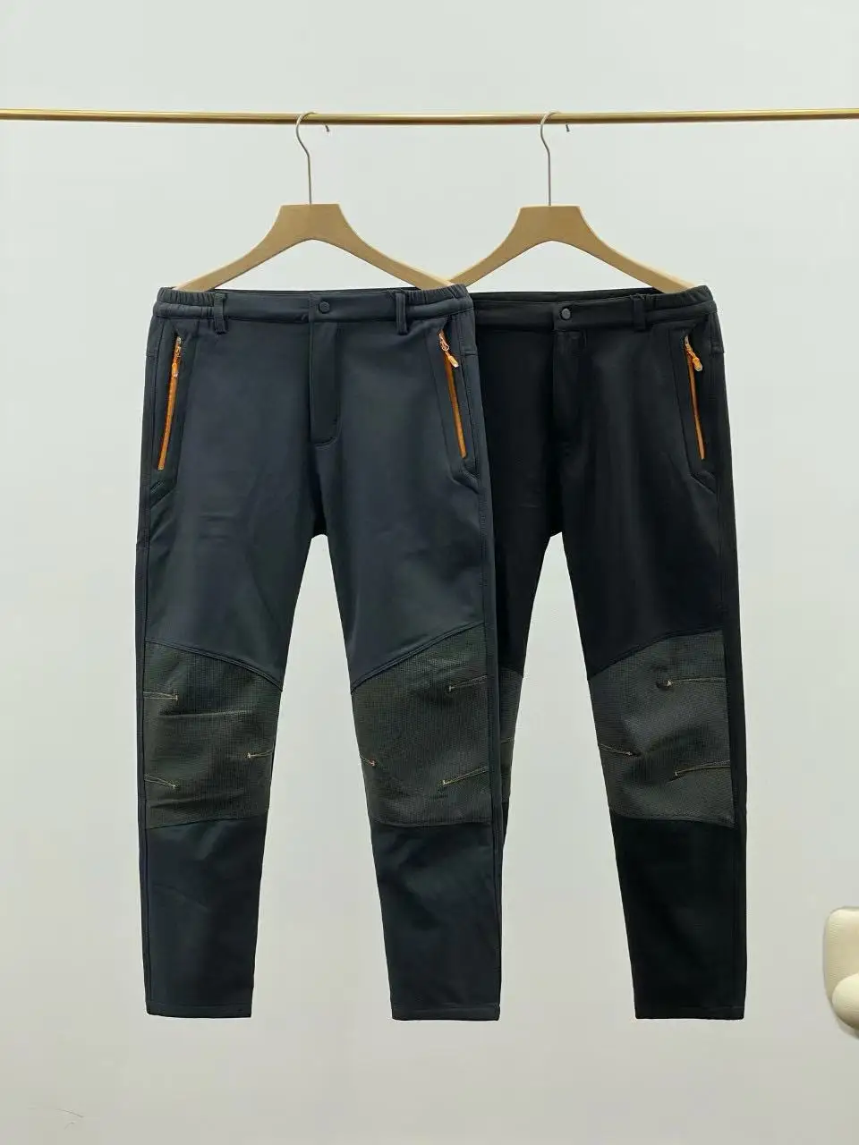 

Утепленные флисовые водонепроницаемые мужские повседневные брюки для активного отдыха и походов, мужская рабочая одежда Softshell