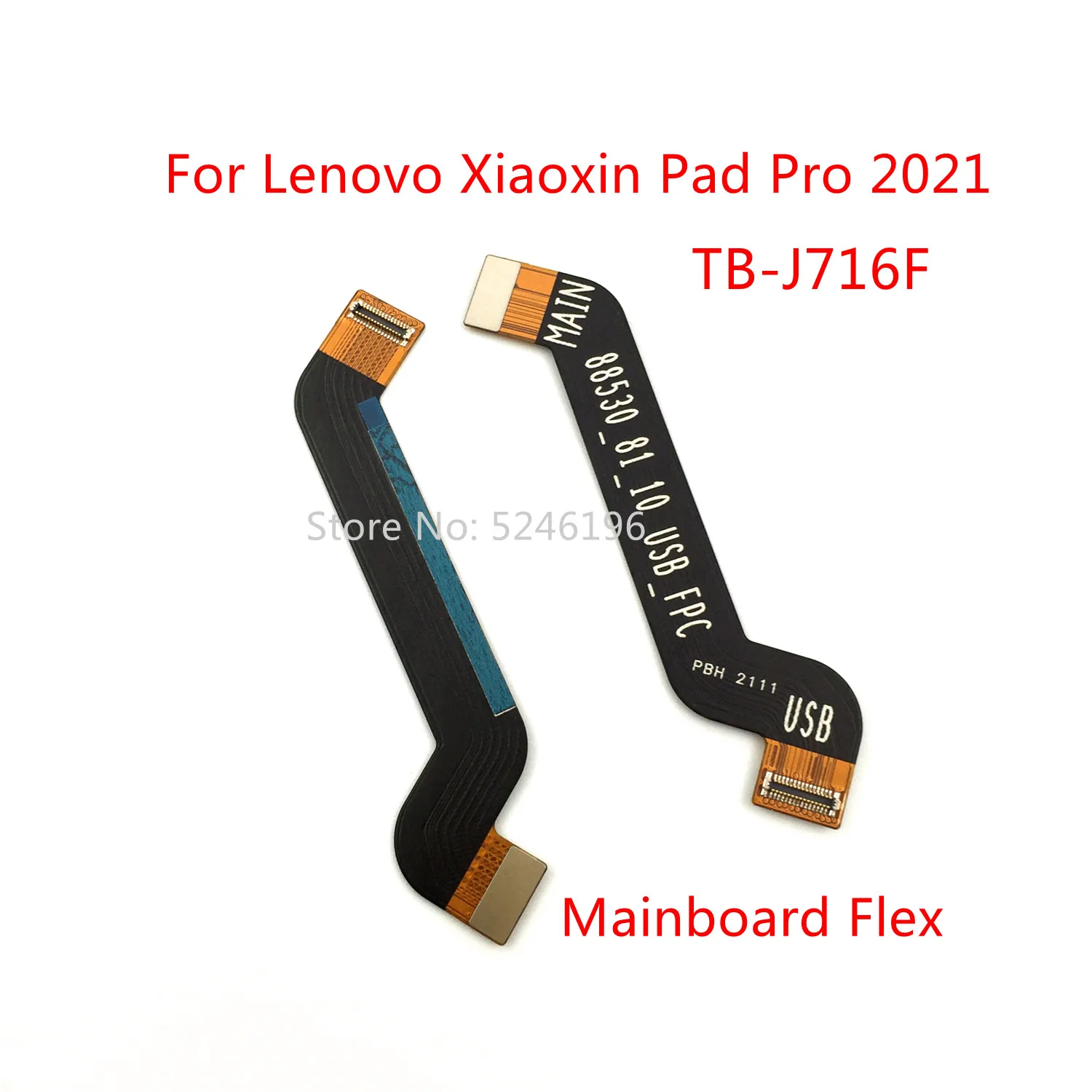 

1 шт., гибкий USB-кабель для зарядки основной платы, гибкий кабель для Lenovo Xiaoxin Pad Pro 2021 TB-J716F J716F, запасная часть.