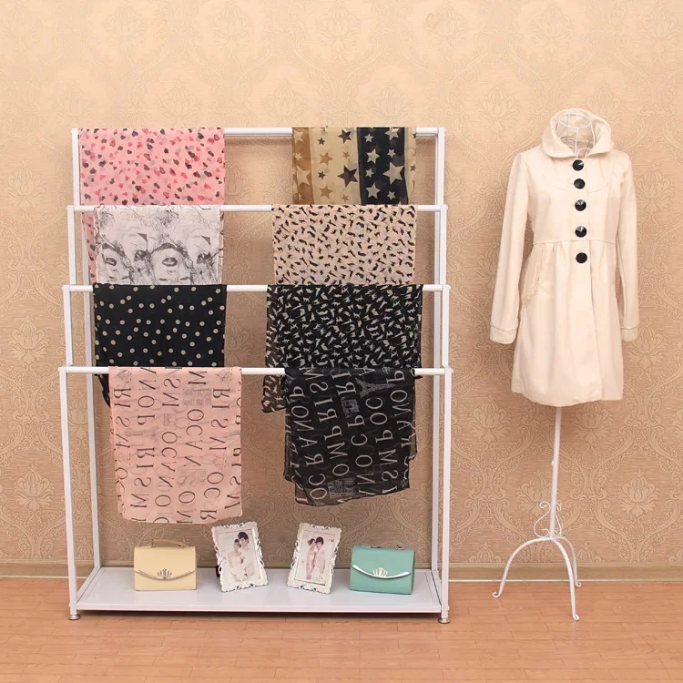 Factory direct sales floor-to-ceiling pants clothingrack belt middle islandrack multi-layer towel silk scarf scarfdisplay rac