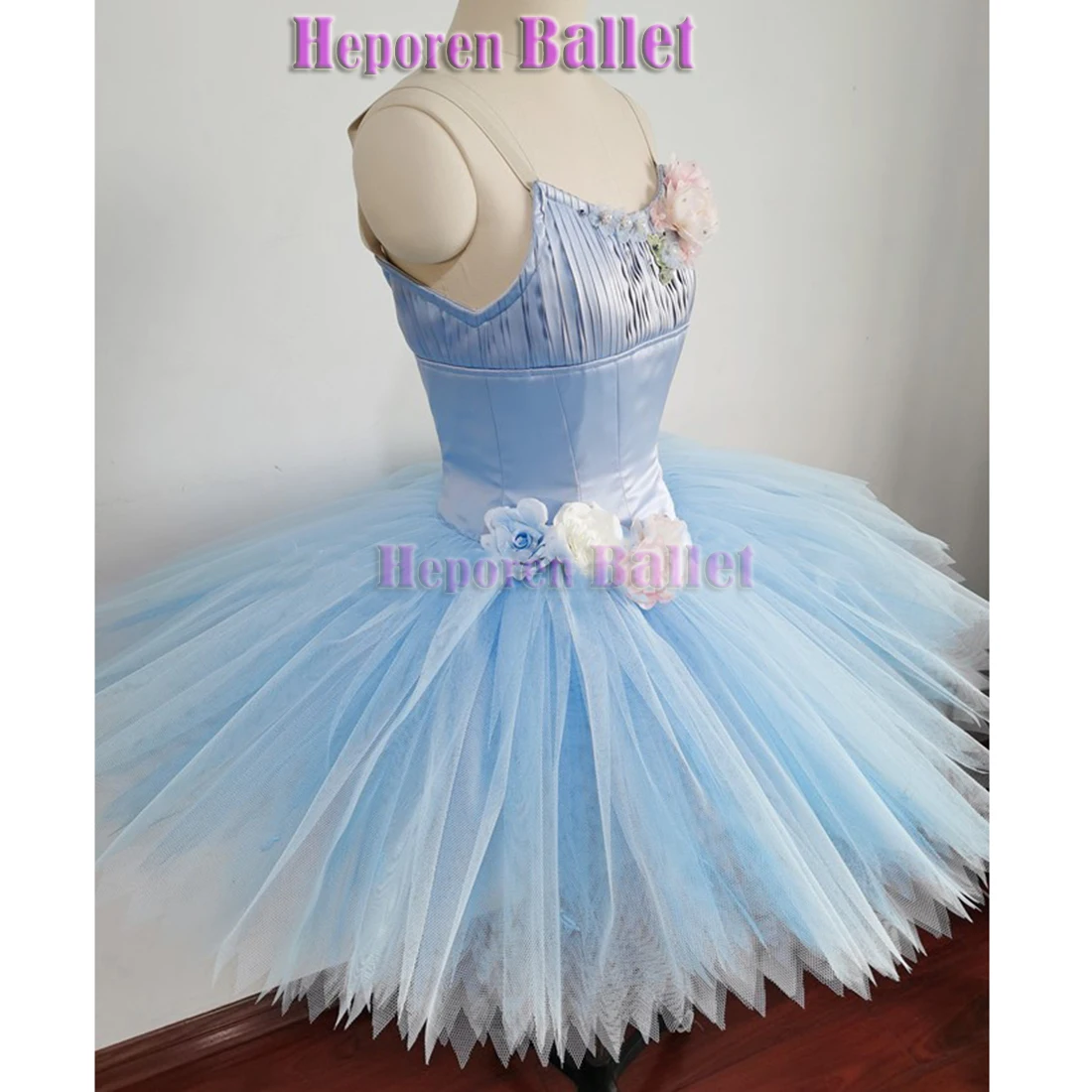 

Custom Made Ballet Competition Don Quixote Second Act Mizusawa Fairy Variation Light Blue Imported Organza TUTU Skirt