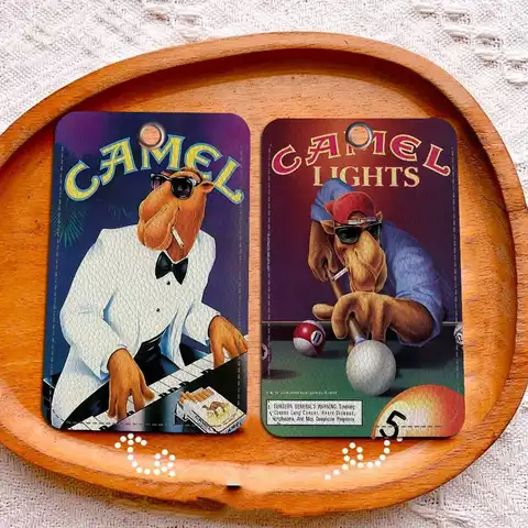 클래식 담배 로고 C-Camel 카드 홀더은 은행 비즈니스 작업 카드 홀더에 적합합니다. 신용 ID 카드 배지 가방 홀더 키체인