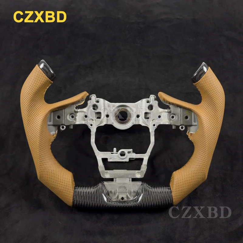 Fit For Lexus LC500 F1 Real Carbon Fiber Steering Wheel High Quality Leather Sport Wheel Customized