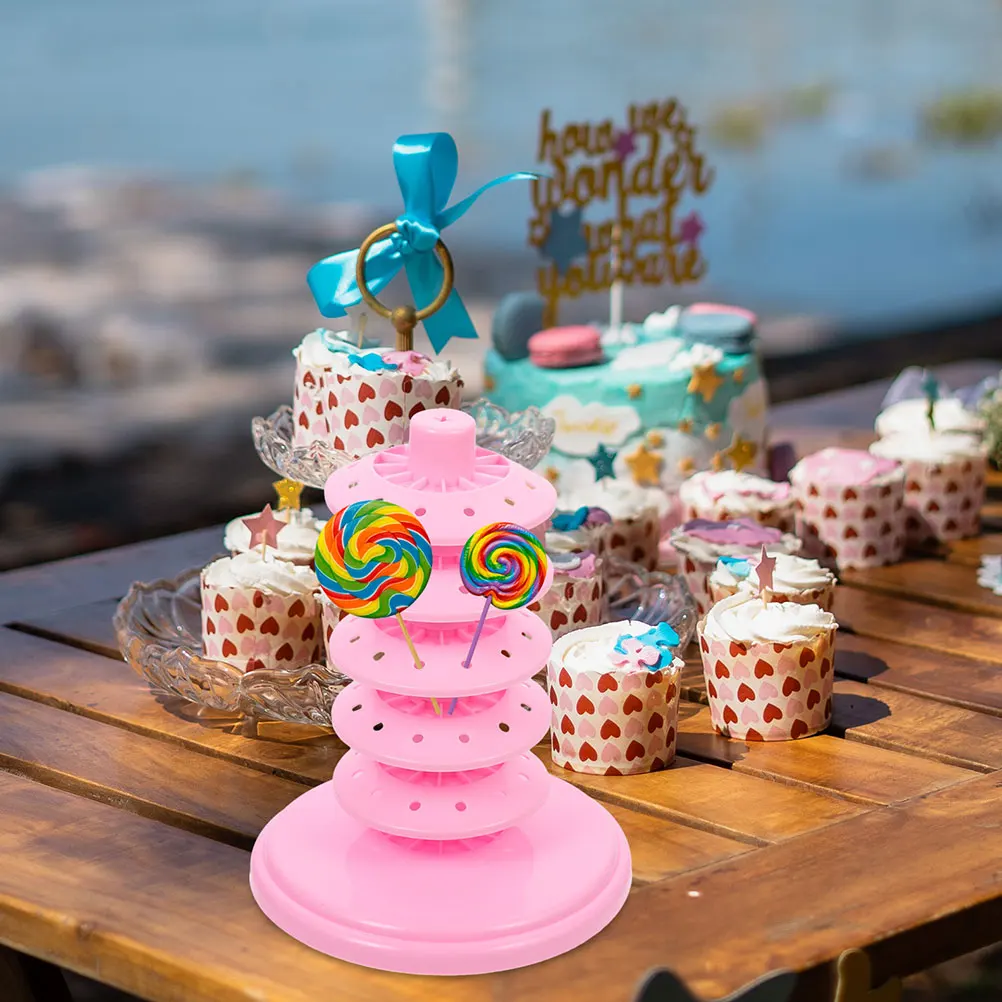 

Candy Rack Holder Tabletop Lollipop Stand Multi-layer Display Convenient Desktop Candies