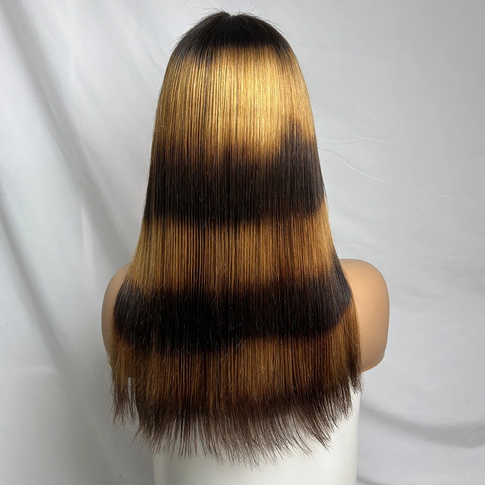 leopard-print-bone-straight-wig-with-bangs-dark-and-blond-human-hair-wigs-for-women-full-machine-made-fringe-glueless-wig