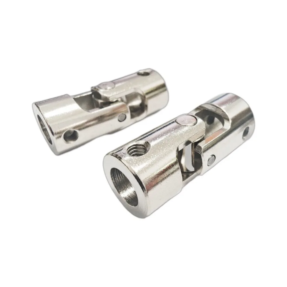 

New Metal Cardan Joint Silver 2.3/3/4/5/6/8/10/12mm Shaft Coupler Universal Multiple Size Joint Coupling Gimbal for RC Car Boat