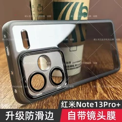 For Xiaomi Redmi Note 13 Pro Plus Case TPU Soft Silicone Transparent Phone Back Cover Camera Protection Shell Shockproof Bumper