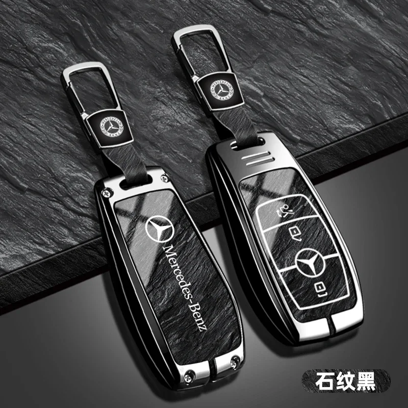 Car Key Case Cover Shell Keychain Holder For Mercedes Benz A C E S Class W204 W205 W212 W213 W176 GLC CLA AMG W177 Accessories