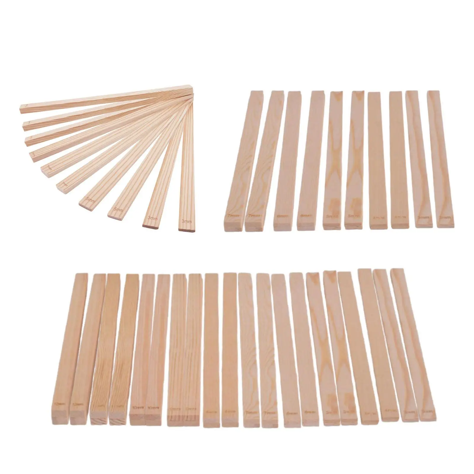 Measuring Strips Wooden Rolling Pin Guides Kitchen Tool Noodles Mud Roller Home Daily Wooden Crafts Mud Sticks Guide