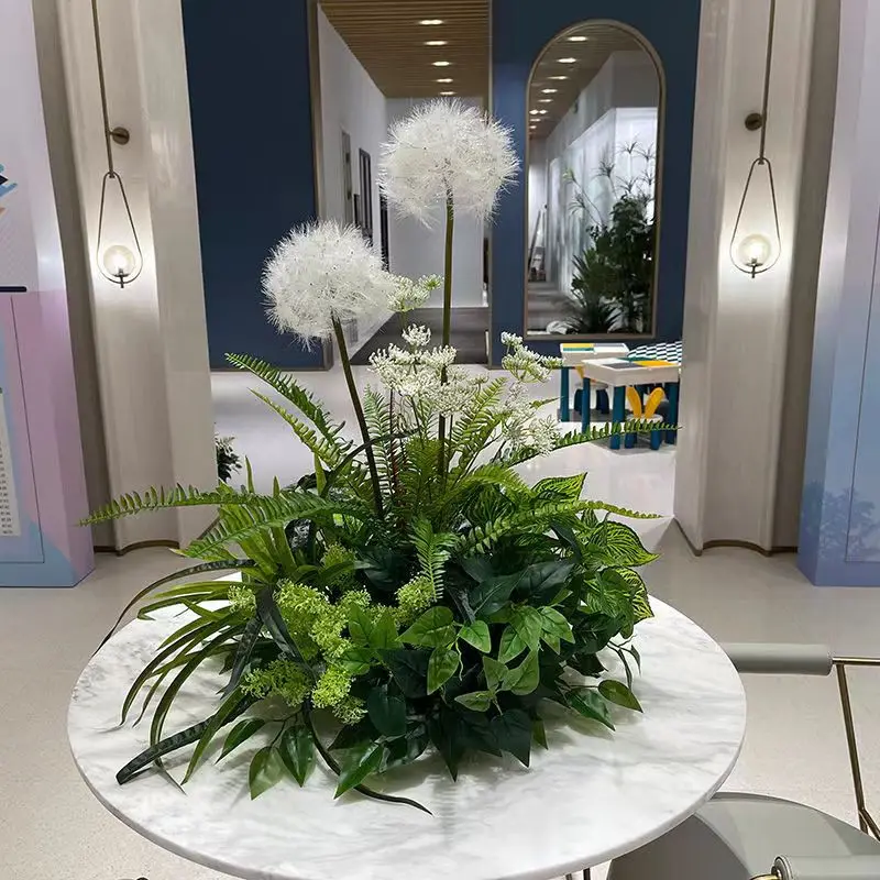 Large Artificial Dandelion Plants, Indoor, Vacation, Wedding, Store Decoration, High-end Handicrafts, Window Landscaping